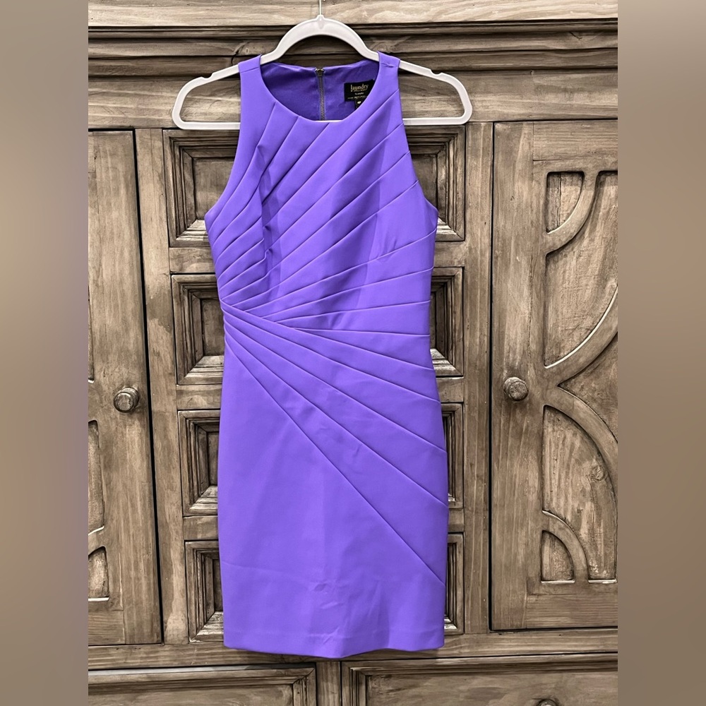 EEUC Women’s Laundry by Shelli Segal Vibrant Purple Evening Dress (4 Petite)